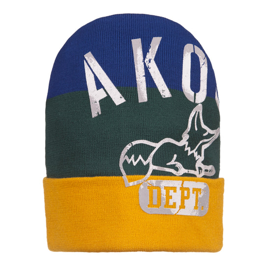 Akoo Mens Stamped Knit Hat (Old Gold)