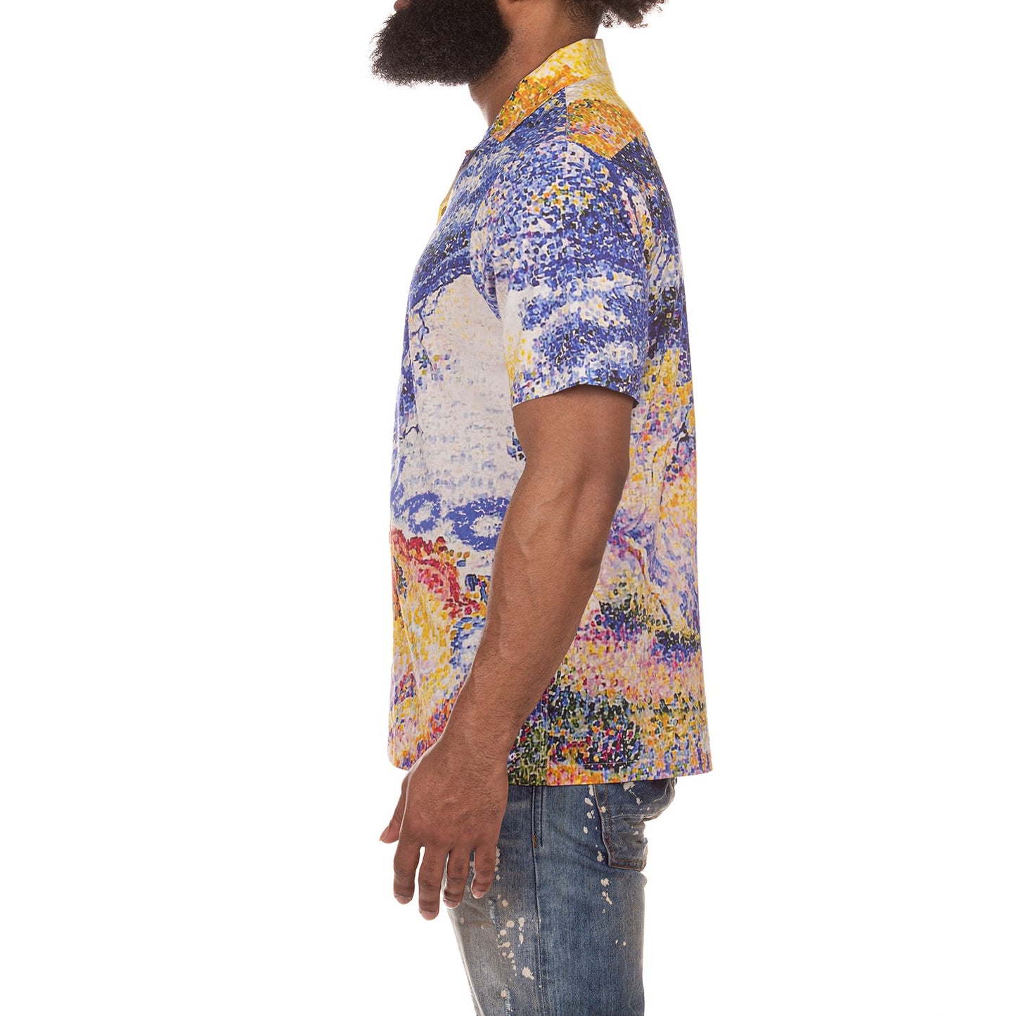 AKOO Men's Shirt - Meadow SS Woven (White)