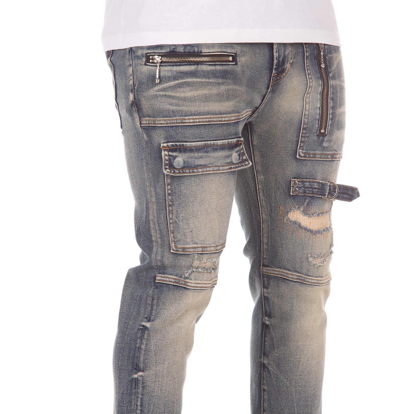 AKOO Men's Barksdale Jeans (Skulk Fit) (Rumple)