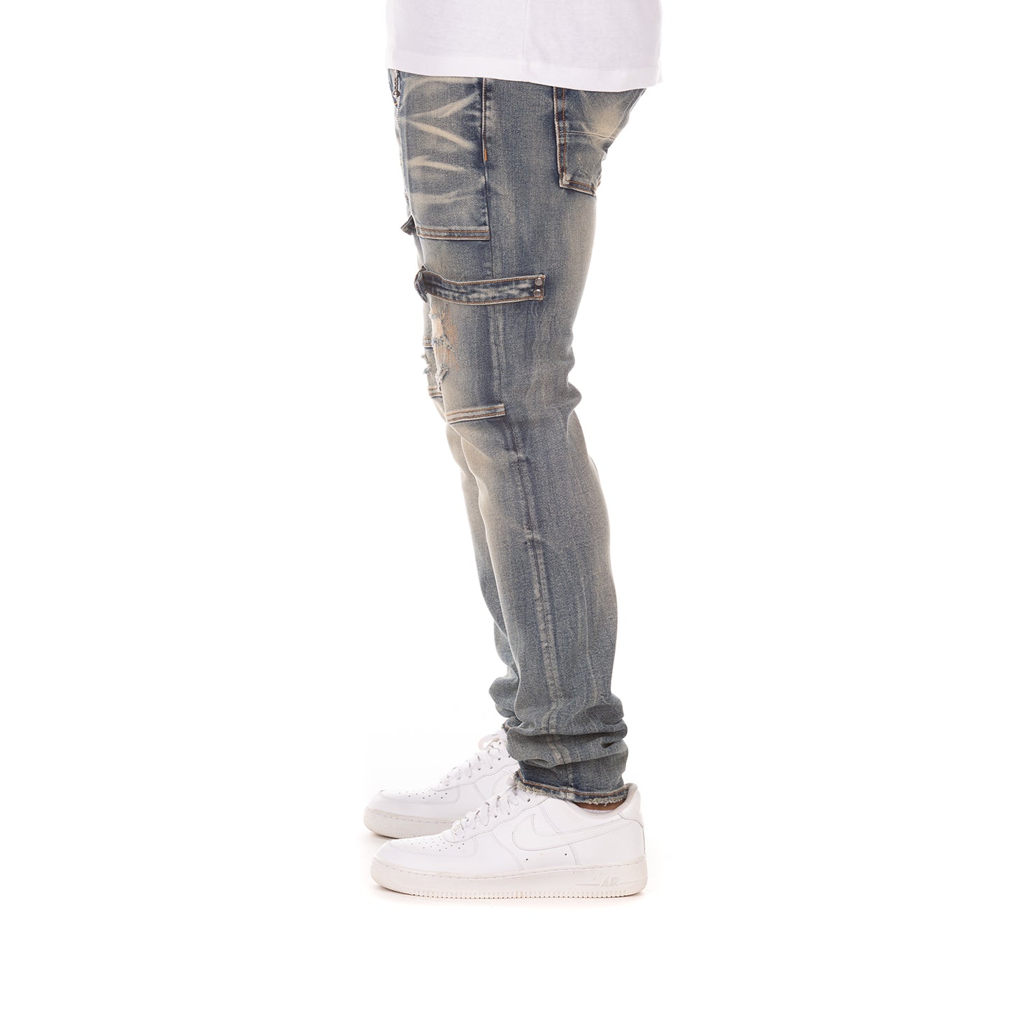 AKOO Men's Barksdale Jeans (Skulk Fit) (Rumple)