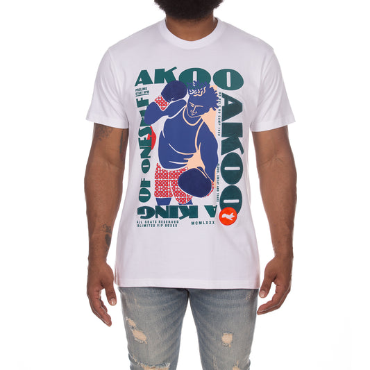 Akoo Mens Title Fight SS Knit (White)