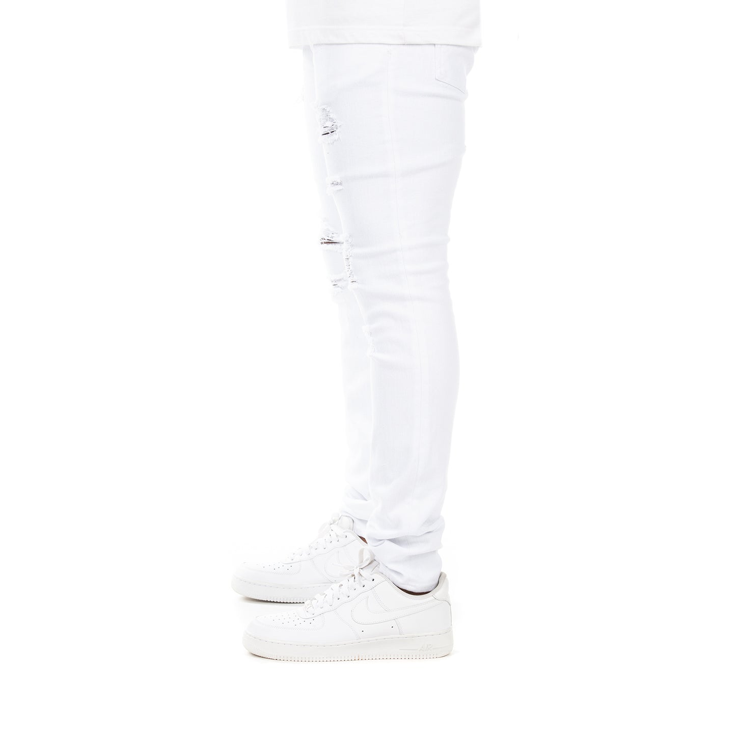 Akoo Mens Mali Jean (Skulk Fit) (White)