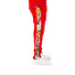 Red Abstract Track Pant