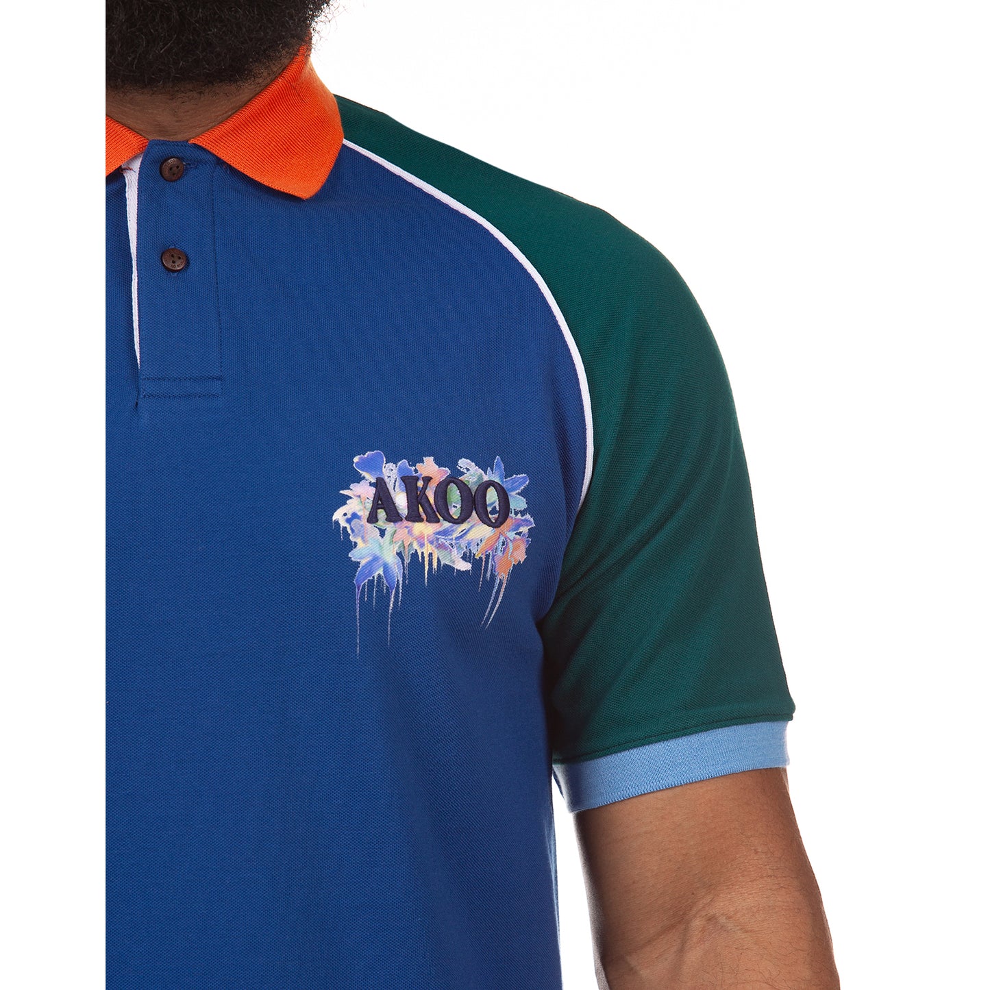 Akoo Mens Illusion SS Polo Shirt (True Blue)