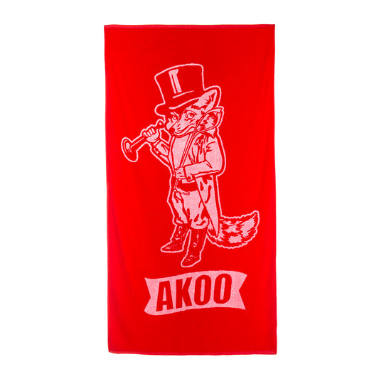 Akoo Mens King Towel (Poppy Red)