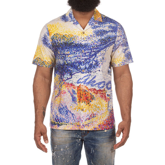 AKOO Men's Shirt - Meadow SS Woven (White)