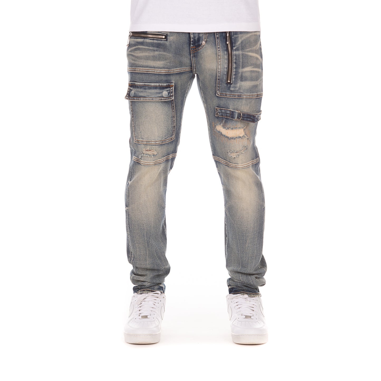 AKOO Men's Barksdale Jeans (Skulk Fit) (Rumple)