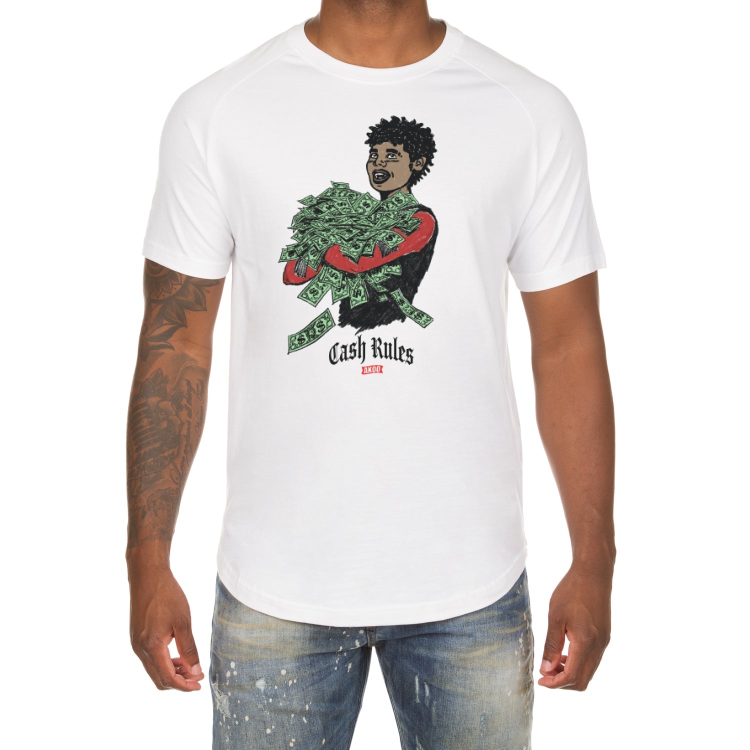 Cash Rules Scoop Bottom Tee