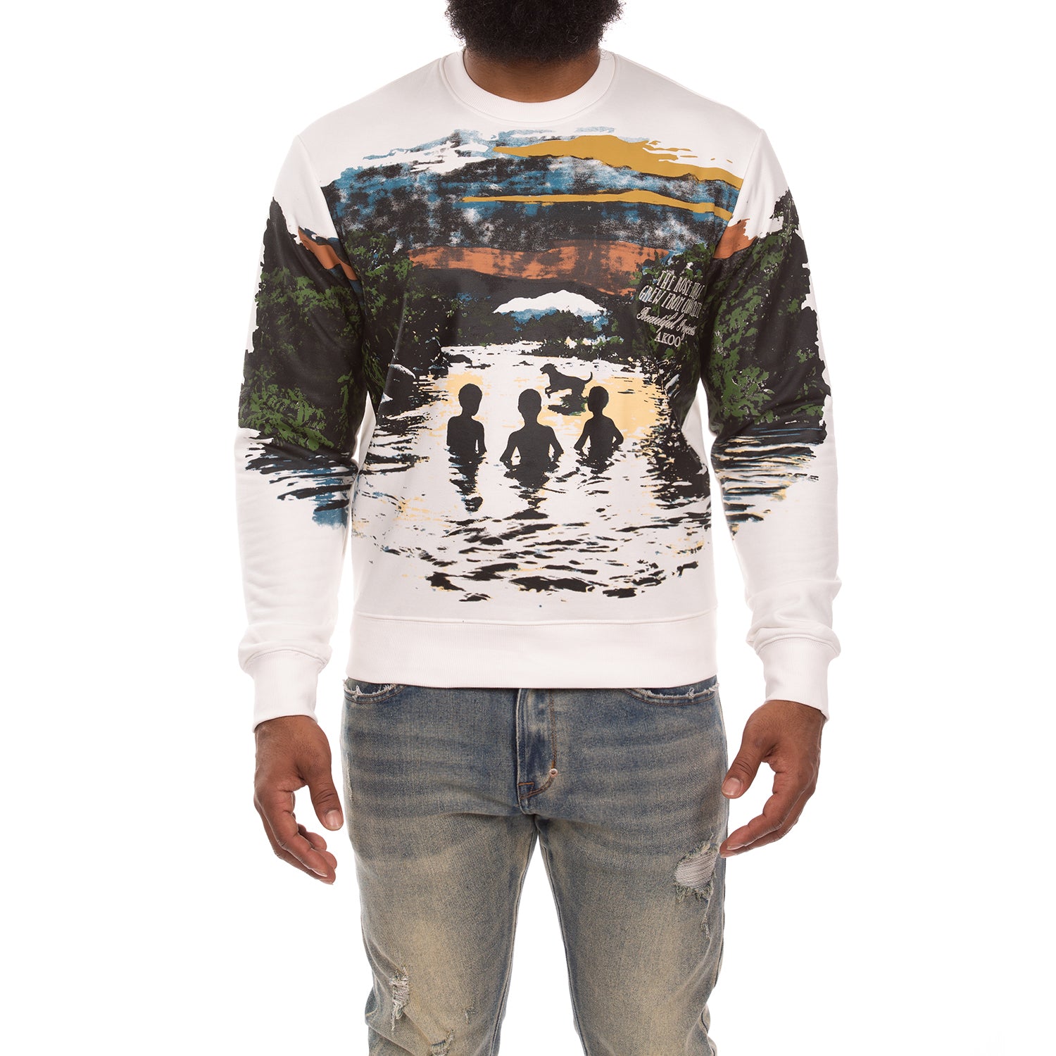 River Scene Fleece