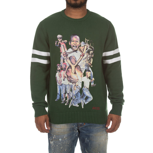 Akoo Mens Yung Kings Sweater (Green)