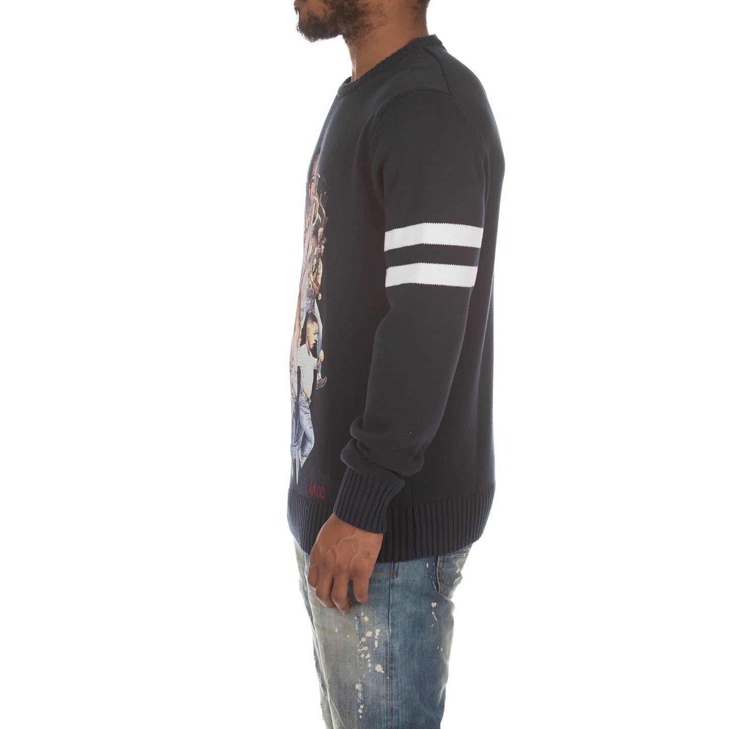 Akoo Mens Yung Kings Sweater (Navy)