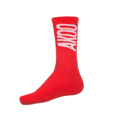 AKOO Men's Comfy Socks (Racing Red)