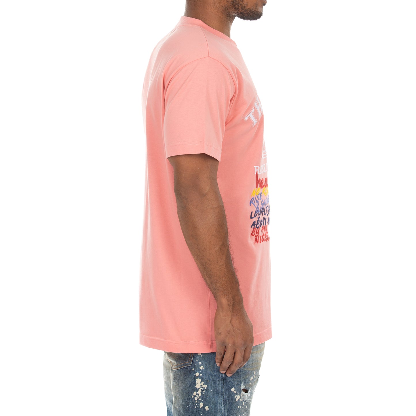 Akoo Mens Roses and Concrete SS Knit (Strawberry Ice)