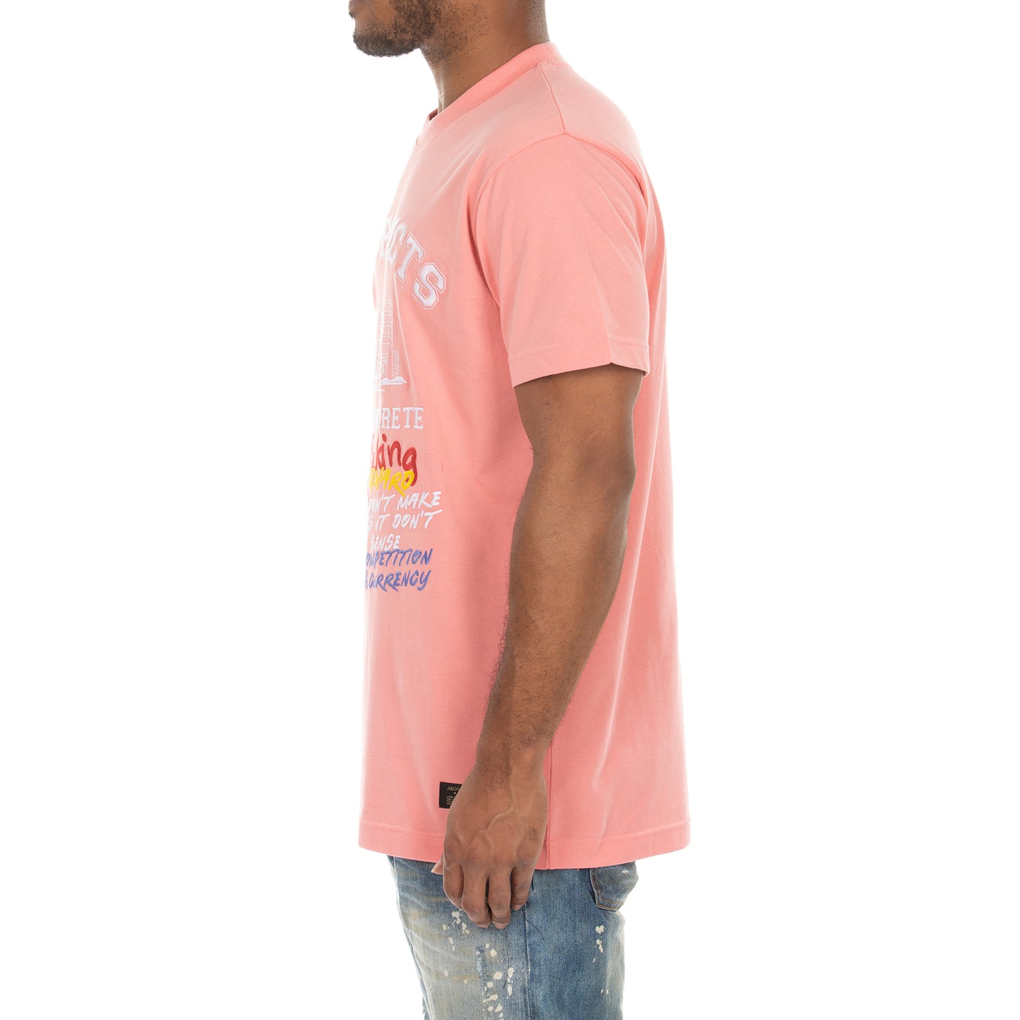 Akoo Mens Roses and Concrete SS Knit (Strawberry Ice)